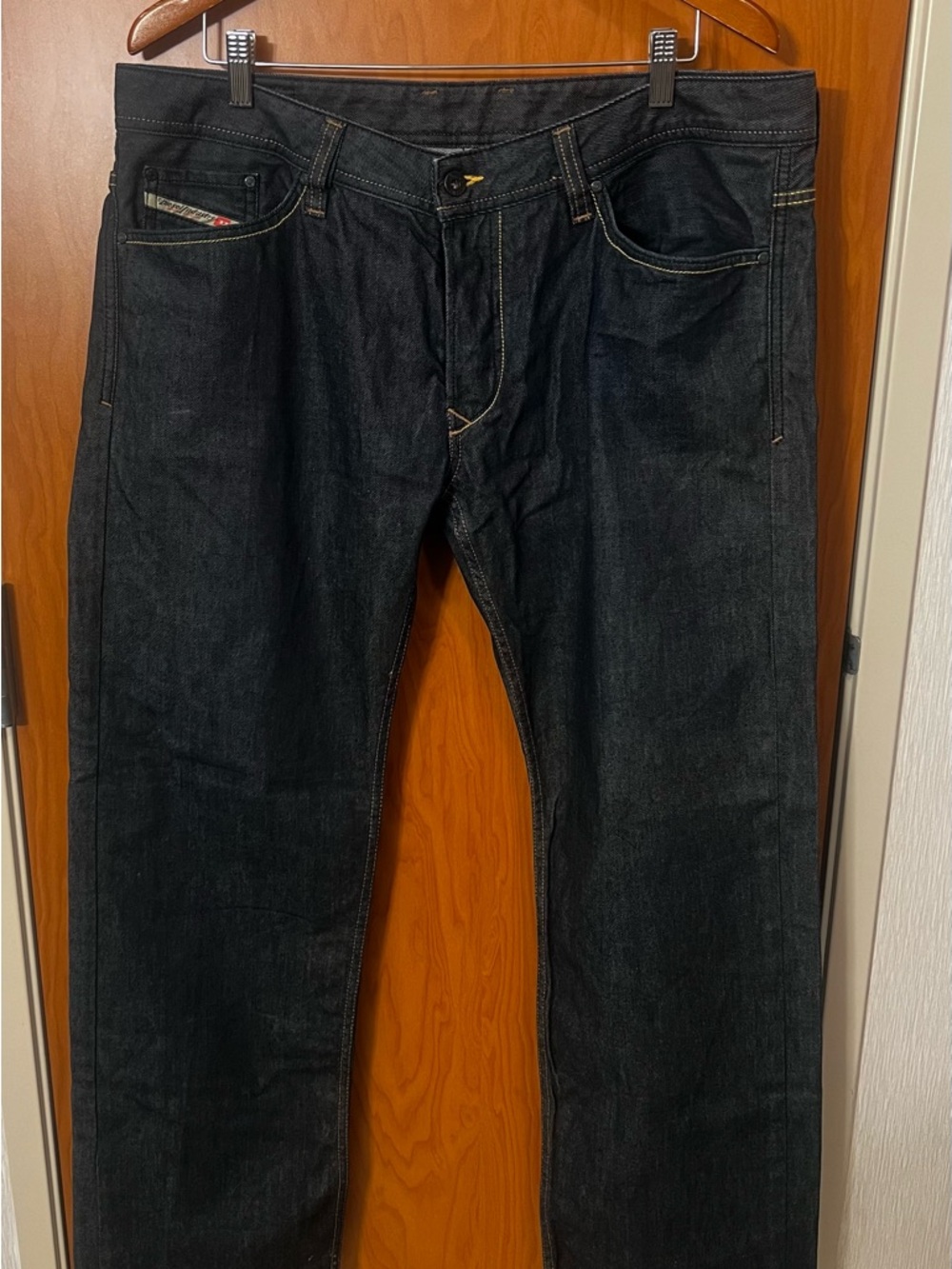 Diesel Industry Straight-Leg Dark Wash Jeans 38x32